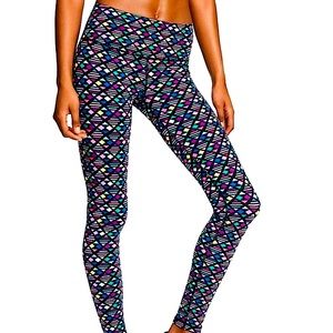 VICTORIA SPORT knockout multi colour neon patterned high waist Leggings